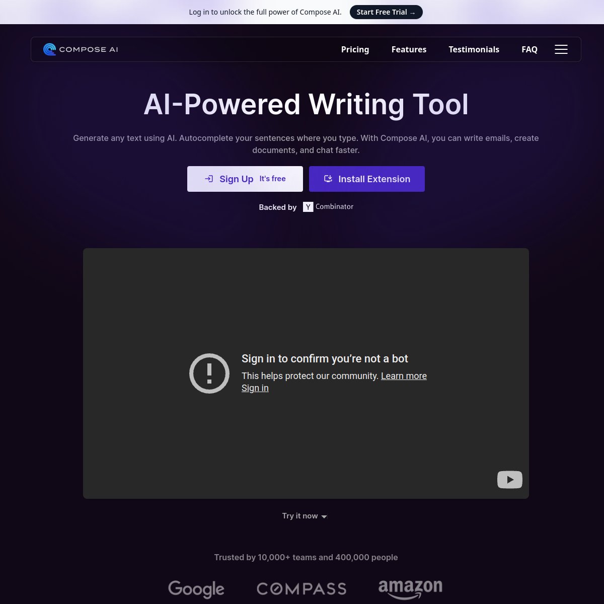 COMPOSE AI：浏览器里写邮件回消息，AI补全快过手打