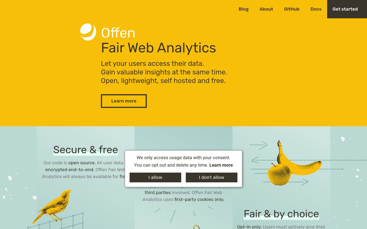 Offen：让用户看得到自己数据的开源网站分析工具