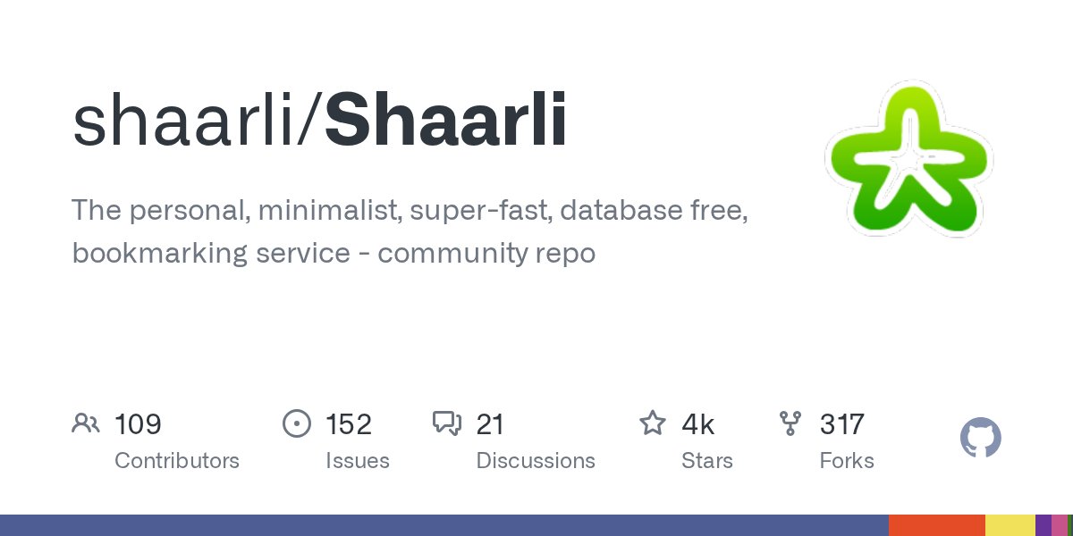 Shaarli:无数据库的书签平台,把链接收藏做成纯文件
