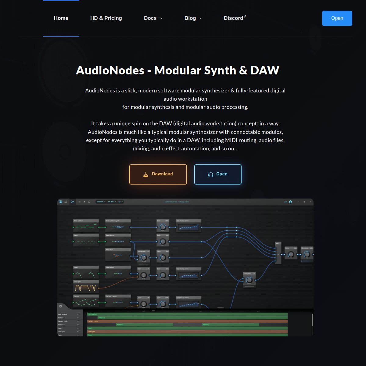AudioNodes 官网截图