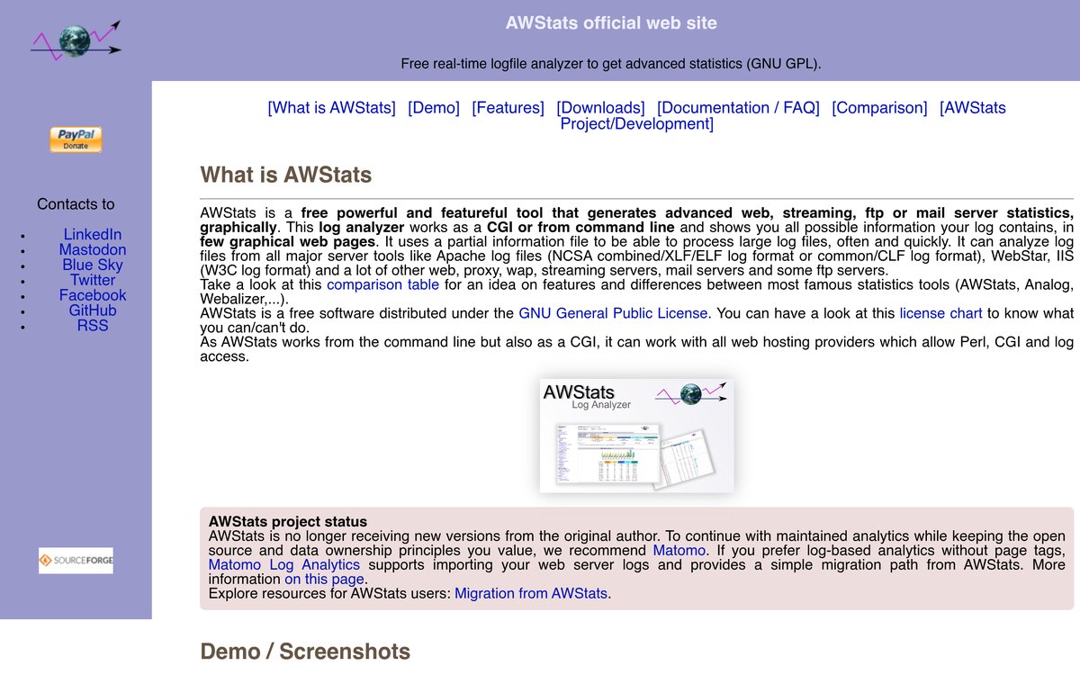 AWStats 官网截图
