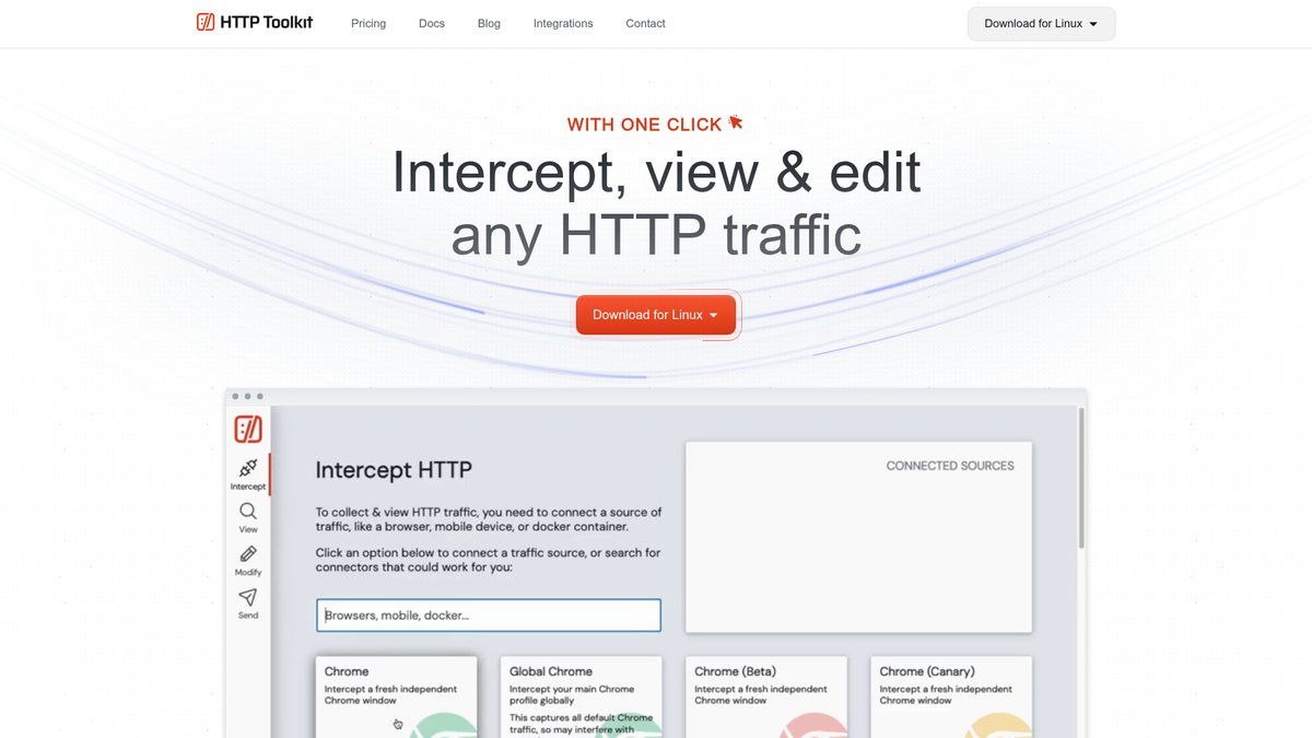 HTTP Toolkit 官网截图