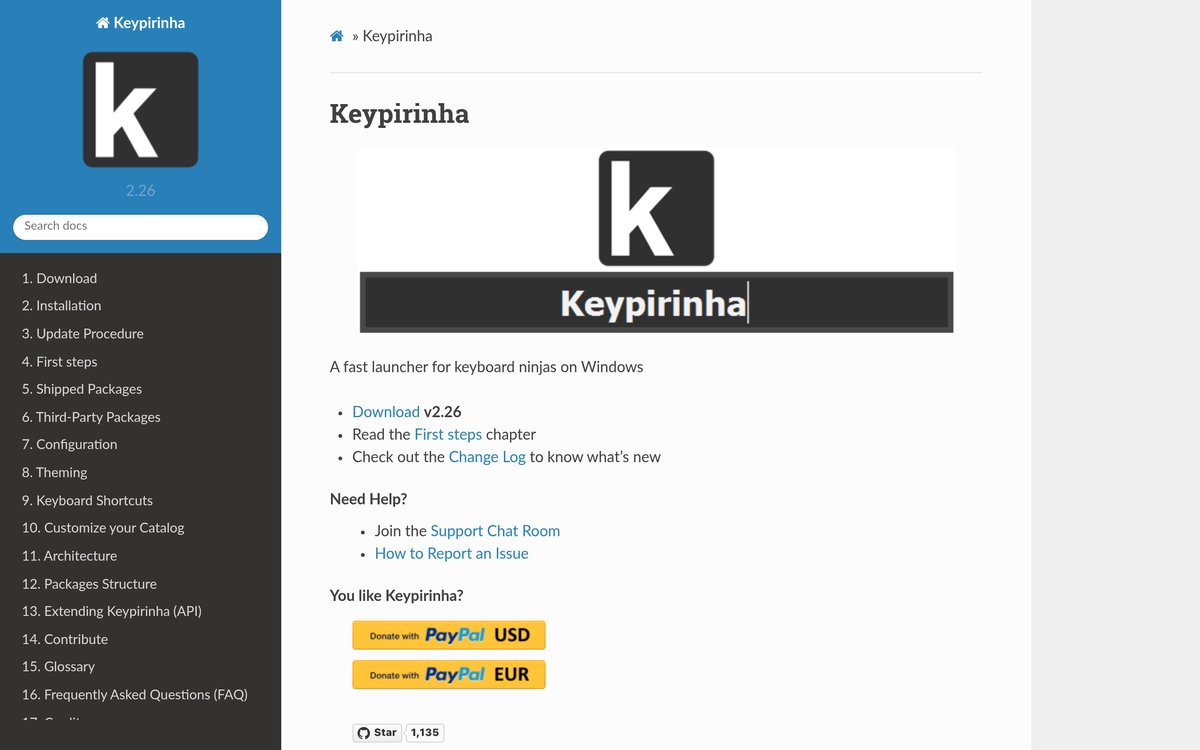 Keypirinha 官网截图